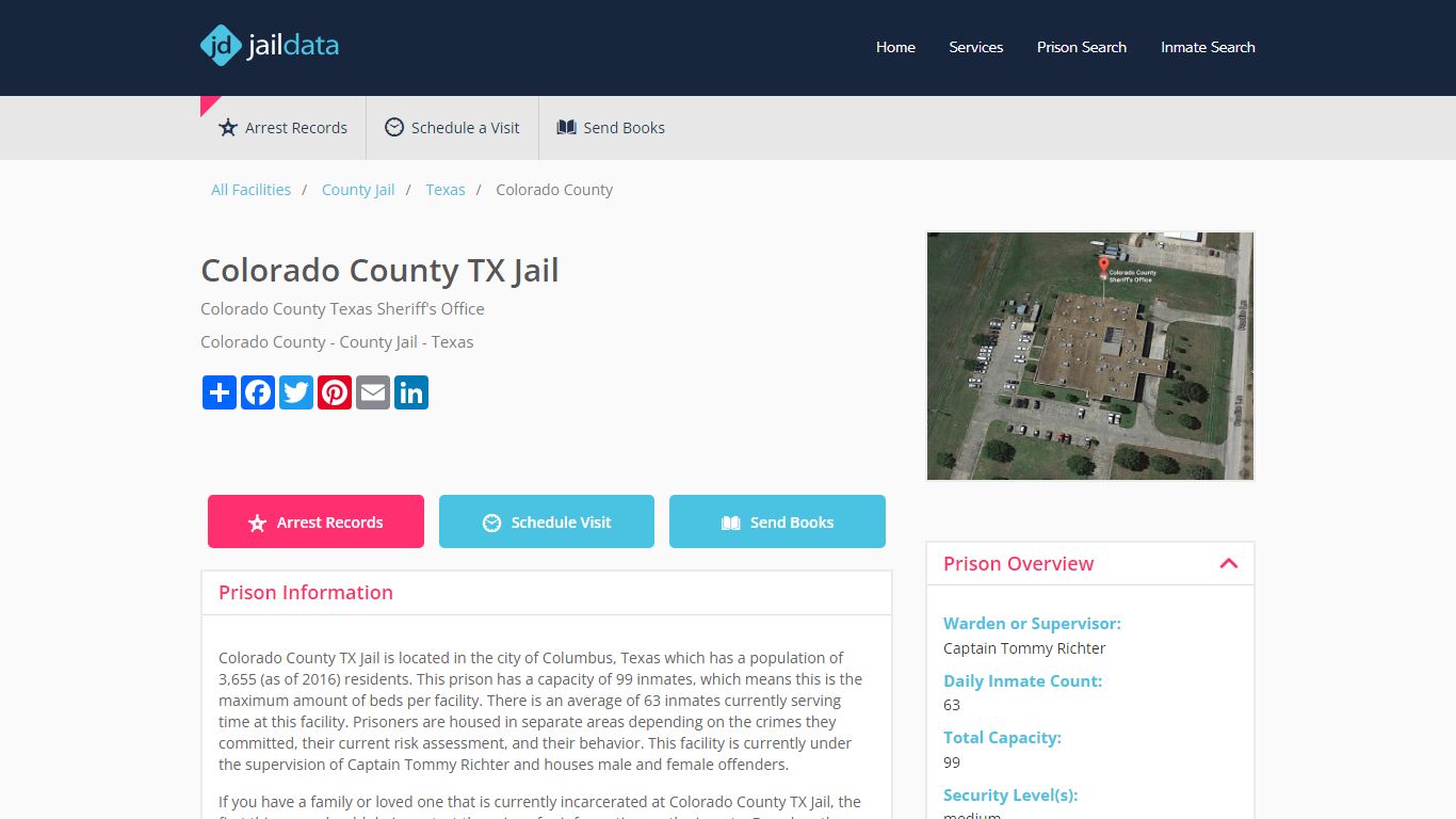 Colorado County TX Jail Inmate Search and Prisoner Info - Columbus, TX